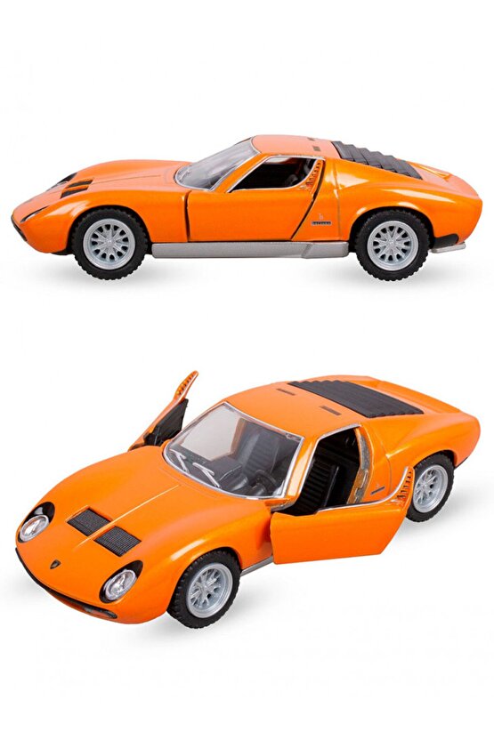 1971 Lmaborghini Miura Diecast Çek Bırak Metal Araba