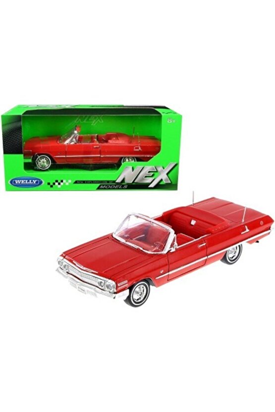 Chevrolet Impala 1963 Diecast 1.24 Metal Araba Orjinal