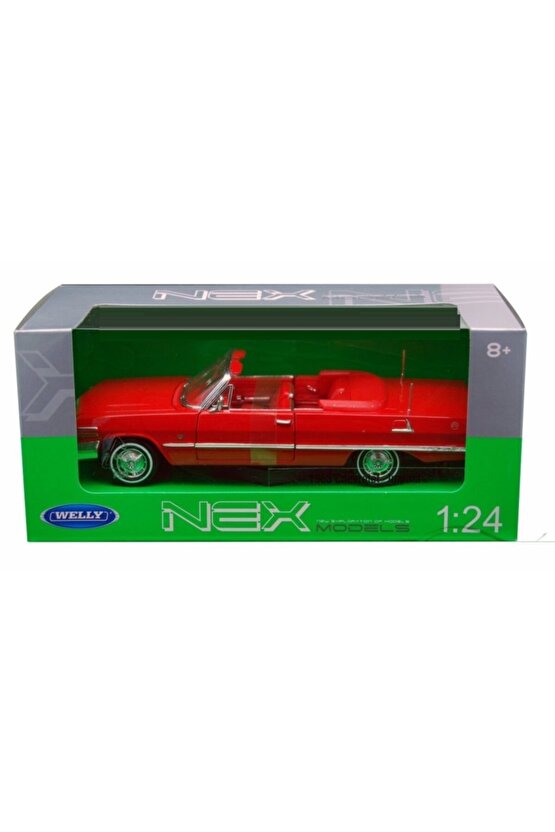 Chevrolet Impala 1963 Diecast 1.24 Metal Araba Orjinal