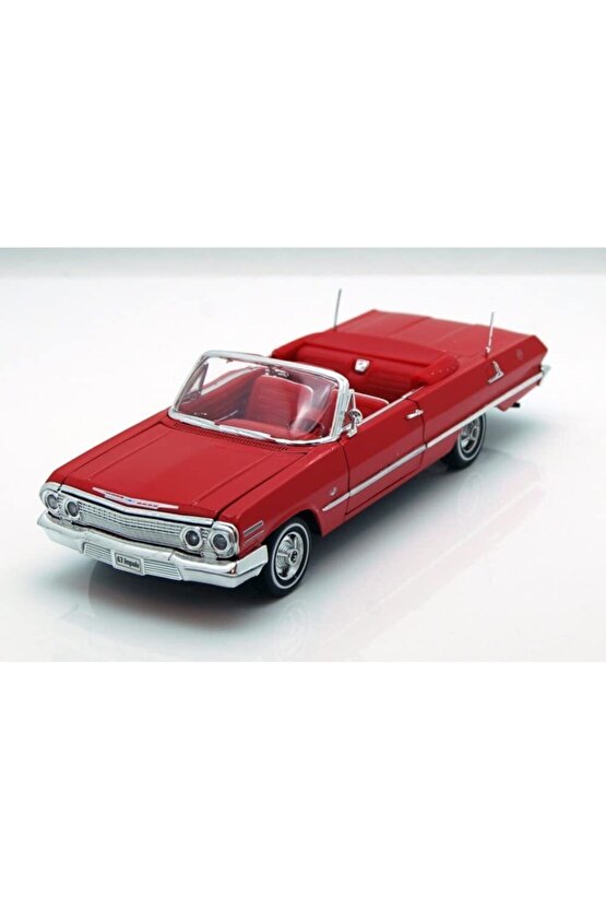 Chevrolet Impala 1963 Diecast 1.24 Metal Araba Orjinal