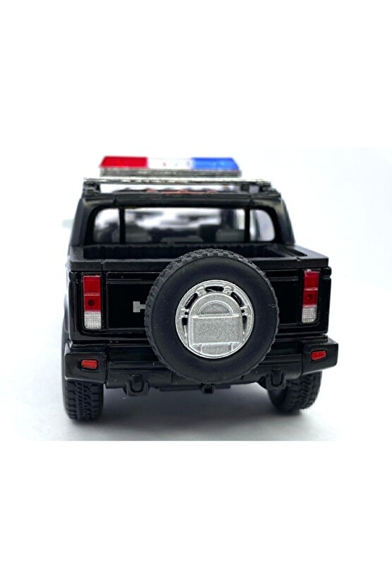 2005 Hummer H2 Sut (police) - Çek Bırak 5inch. Lisanslı Model Araba, Oyuncak Araba 1:40