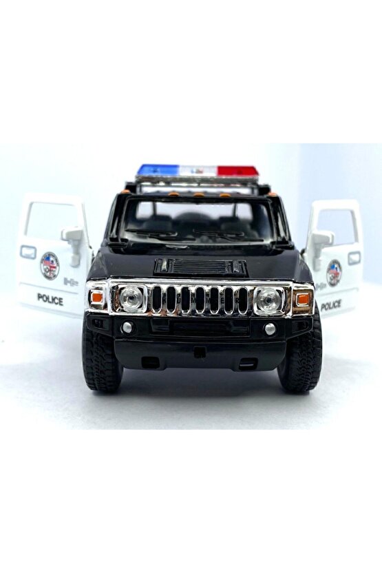 2005 Hummer H2 Sut (police) - Çek Bırak 5inch. Lisanslı Model Araba, Oyuncak Araba 1:40