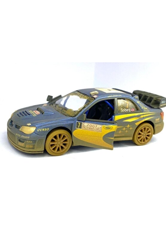 Subaru Impreza Wrc 2007 (çamurlu) - Çek Bırak 5inch. Lisanslı Model Araba, Oyuncak Araba 1:36