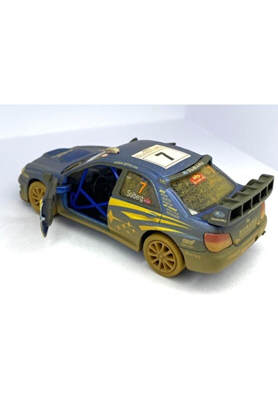 Subaru Impreza Wrc 2007 (çamurlu) - Çek Bırak 5inch. Lisanslı Model Araba, Oyuncak Araba 1:36