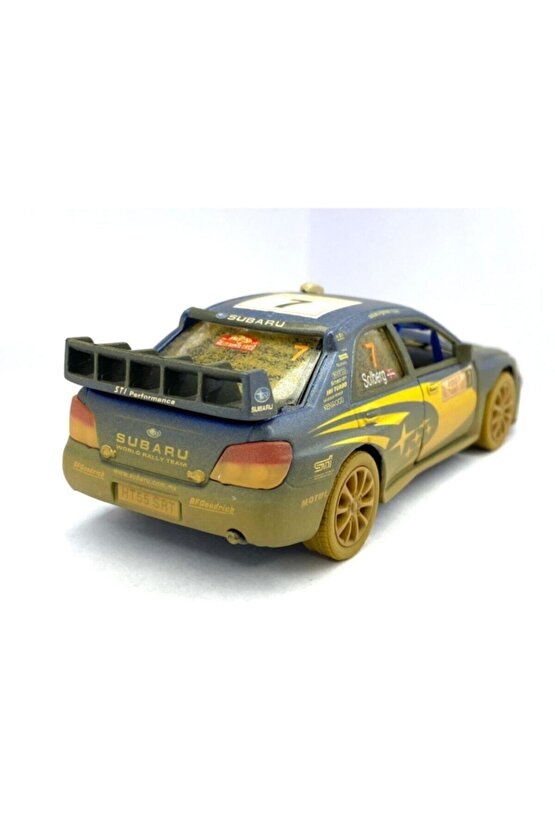 Subaru Impreza Wrc 2007 (çamurlu) - Çek Bırak 5inch. Lisanslı Model Araba, Oyuncak Araba 1:36