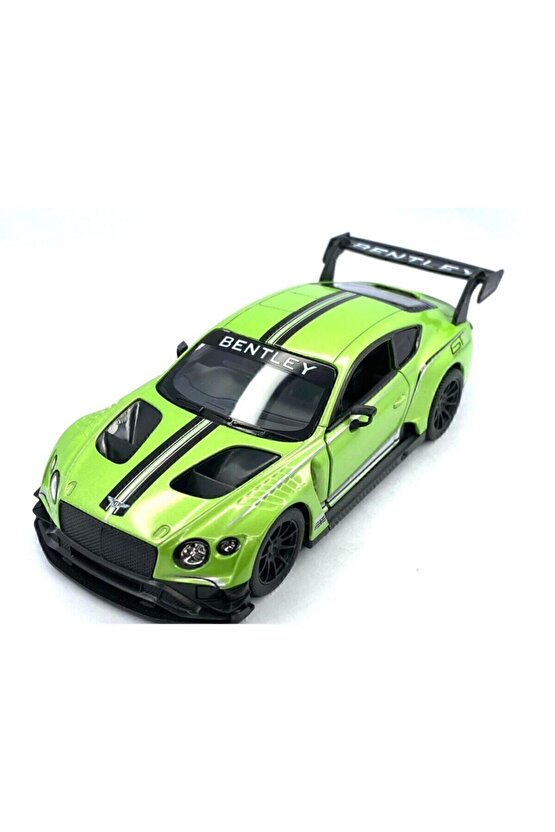 2018 Bentley Continental Gt3 - Çek Bırak 5inch. Lisanslı Model Araba, Oyuncak Araba 1:38