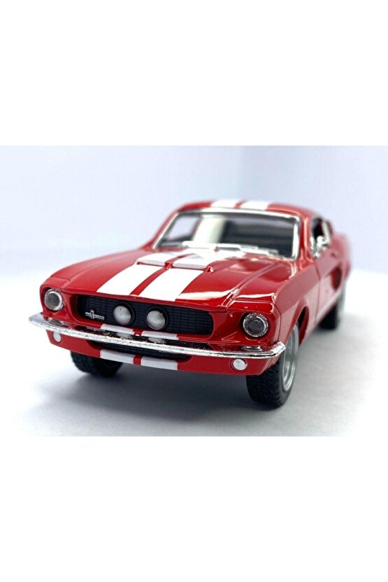 1967 Ford Shelby Gt - 500 - Çek Bırak 5inch. Lisanslı Model Araba, Oyuncak Araba 1:38