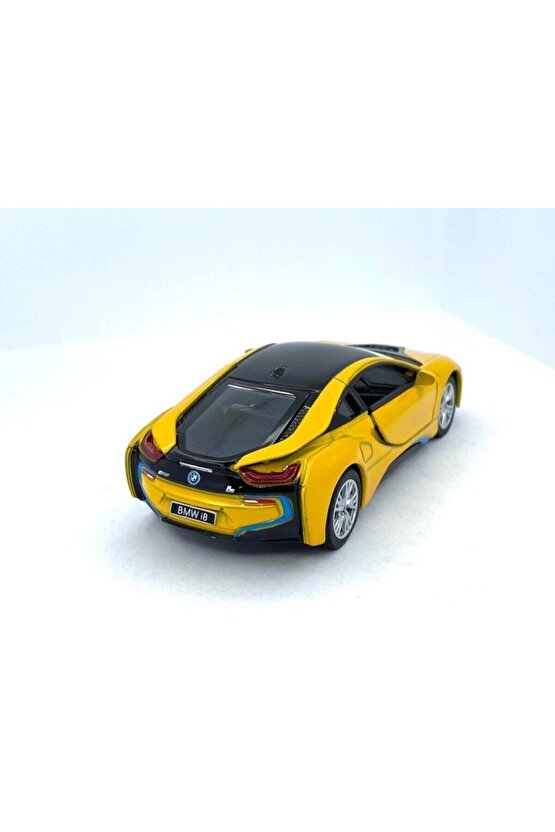 Bmw I8 - Çek Bırak 5inch. Lisanslı Model Araba, Oyuncak Araba 1:36