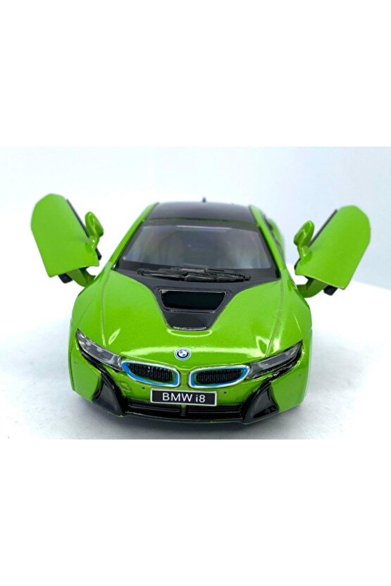 Bmw I8 - Çek Bırak 5inch. Lisanslı Model Araba, Oyuncak Araba 1:36