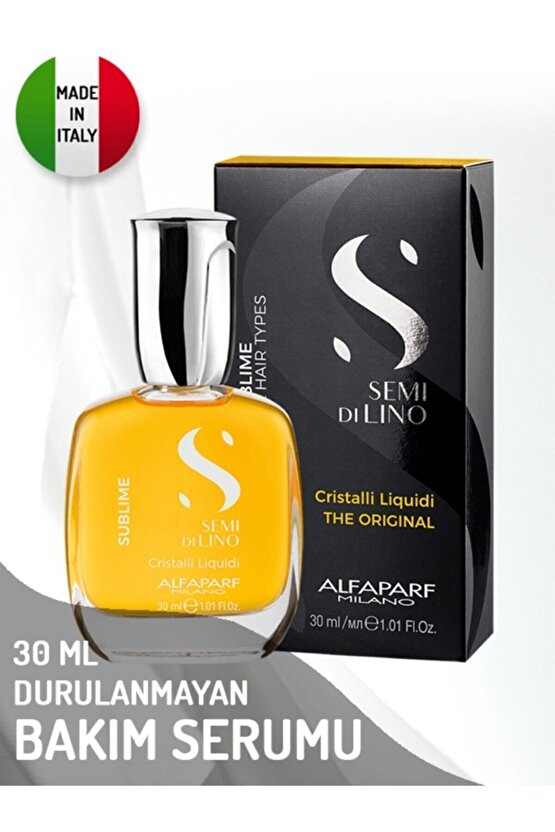 Semi Di Lino Sublime Cristalli Liquidi Durulanmayan Bakım Serumu 30 ml