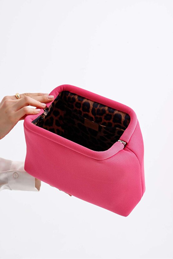 Kadın Pembe Clutch El Çantası