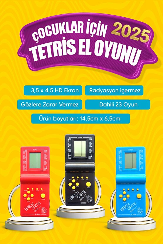 Pilli Tetris Gameboy Nostalji