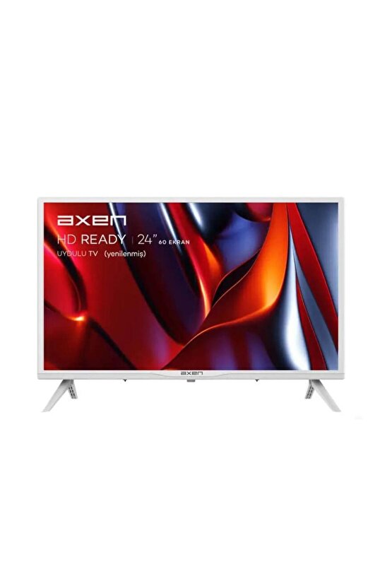 24 İnç 60 Ekran HD Ready Uydulu TV Beyaz AX24LED09-B