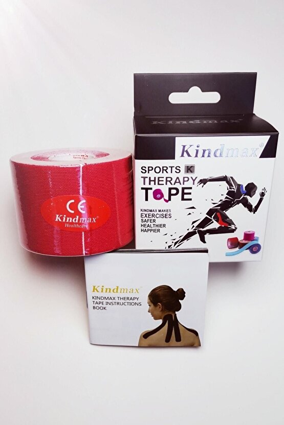 Kinesiology Tape Ağrı Bandı 5 cm X 5 mt Kırmızı