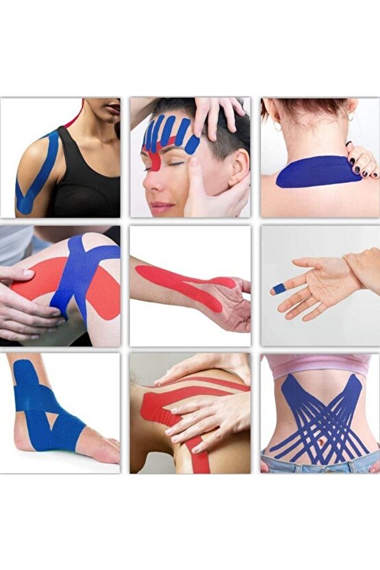 Kırmızı Kinesio Tape , Ağrı Bandı , Sporcu Bandı