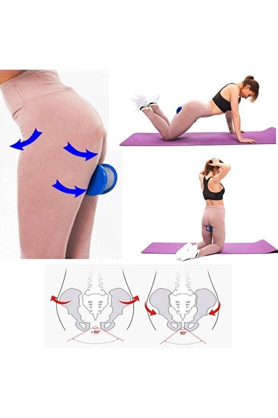 Iç Bacak Egzersiz Aleti Pelvic Excercise Tool Portatif Egzersiz Aleti Kalça Egzersiz Aleti (mor)