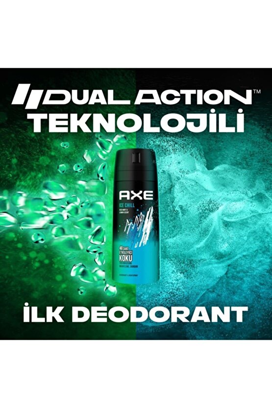 Erkek Deodorant Sprey Ice Chıll Iced Mınt & Lemon Scent 150 Ml