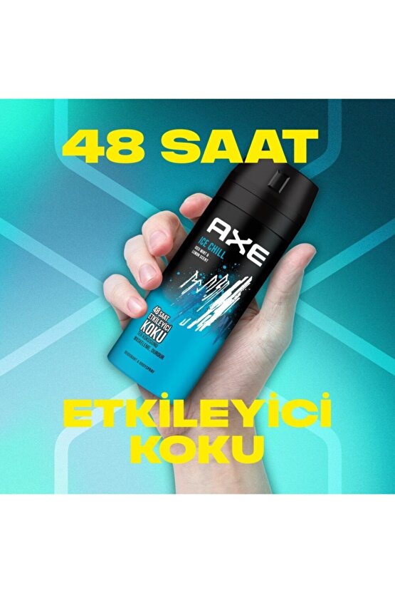 Erkek Deodorant Sprey Ice Chıll Iced Mınt & Lemon Scent 150 Ml