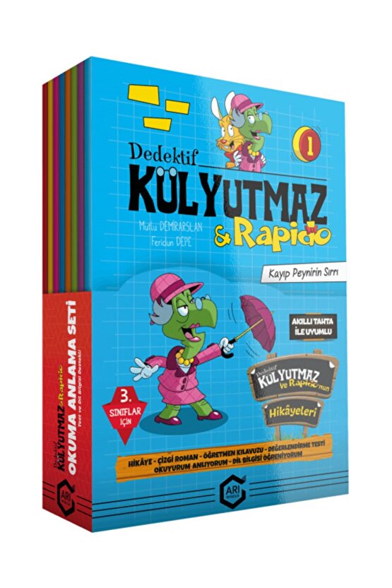 Arı Yayınları 3. Sınıf Dedektif Külyutmaz Ve Rafido 8 Kitap ( Okuma Anlama )