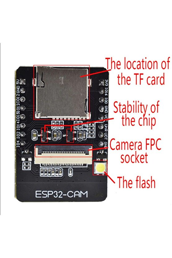 ESP32-CAM WiFi Kamera Modülü ve USB TTL Programlayıcı Seti | Kablosuz IoT Kamera Geliştirme Kiti