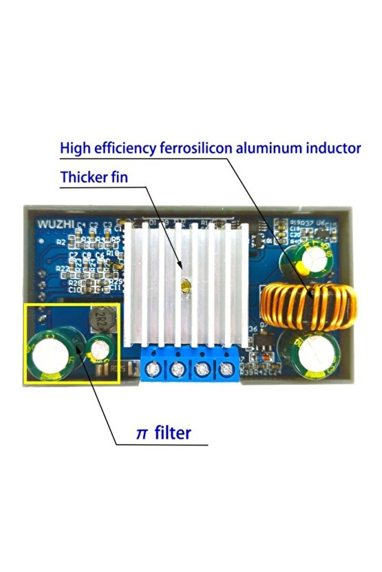 Zk-4kx Dc Dc Buck Boost Dönüştürücü Cc Cv 0.5-30v 4a Güç Modülü Ayarlanabilir Regüle