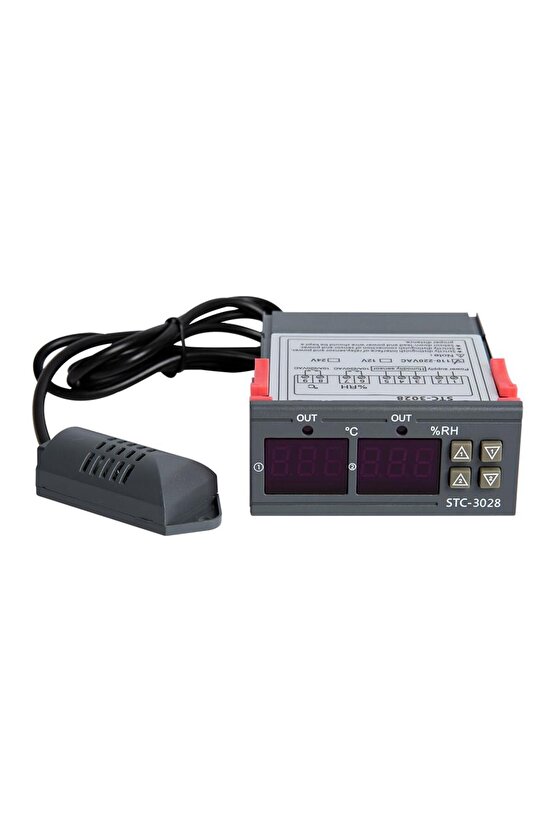 Stc-3028 Dijital Sıcaklık Nem Ölçer 110-220v 10a Termostat