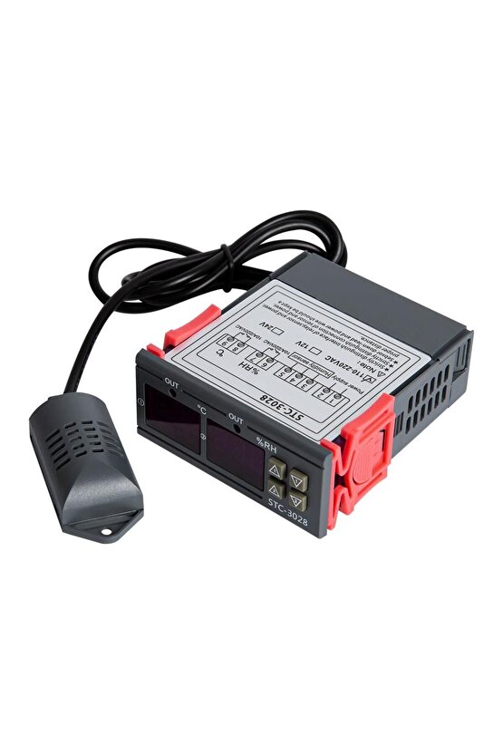 Stc-3028 Dijital Sıcaklık Nem Ölçer 110-220v 10a Termostat