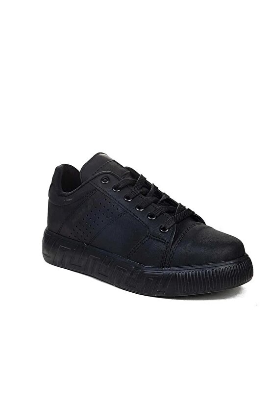 Erkek Lazer Cilt Deri Lifestyle Casual Şık Günlük Bağcıklı Ortopedik Sneaker Spor Ayakkabı