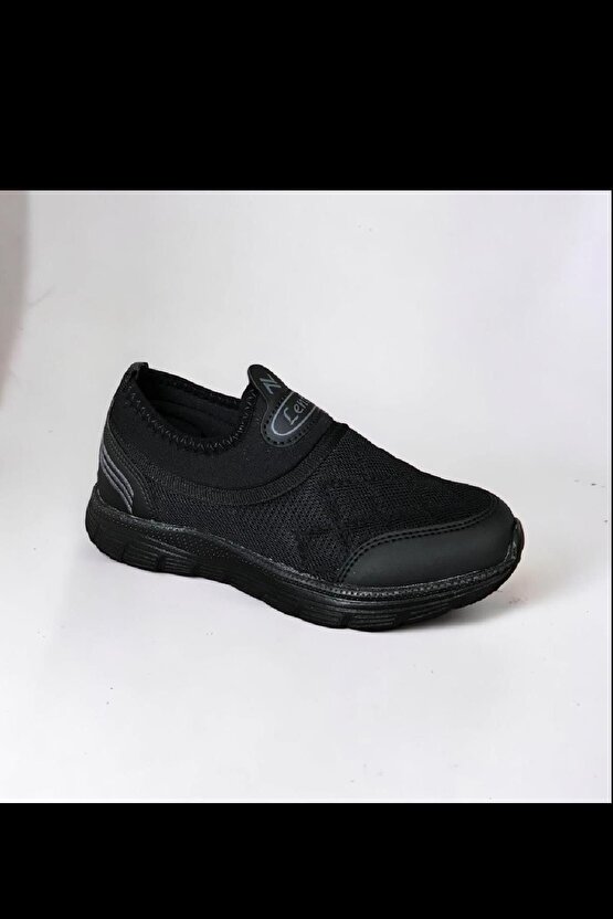 Ortopedik Bağcıksız Aqua Lastikli File Unisex Rahat Günlük Yürüyüş Sneaker Çocuk Ayakkabısı