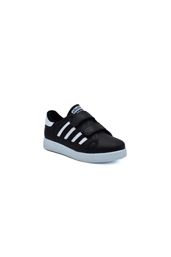 Patik Filet Beyaz Cırtlı Rahat Esnek Hafif Günlük Unisex Kids Şık Çocuk Sneaker Spor Ayakkabı