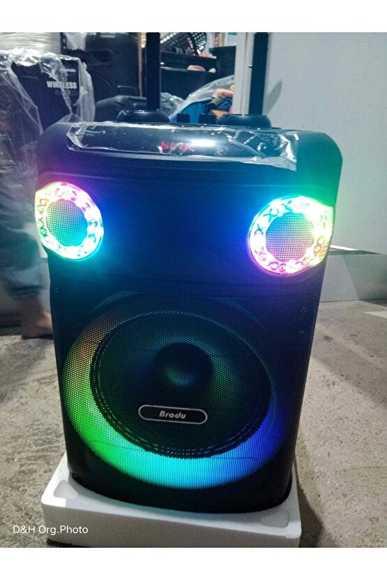 KABLOSUZ MİKROFONLU BLUETOOTH HOPARLÖR ŞARJLI TAŞINABİLİR BÜYÜK BOY PARTY SPEAKER GİTAR BAĞLAMA