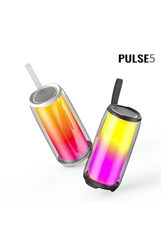 PULSE5 BLUETOOTH HOPARLÖR LED IŞIKLI KABLOSUZ ŞARJLI HOPARLÖR