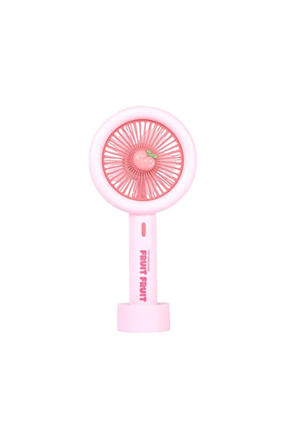 Mini Klima Led ışıklı Şarjlı El Fanı Vantilatör 3 Kademeli Hız Serinletici Fan