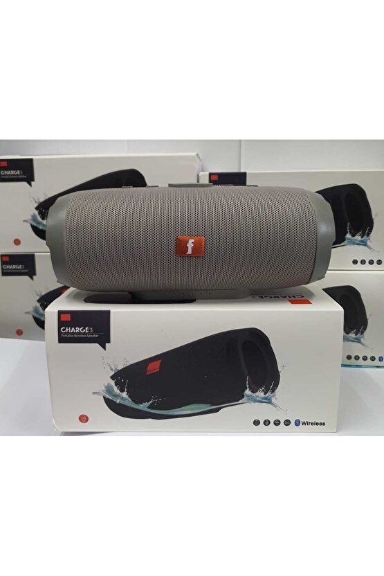 CHARGE3 BLUETOOTH SPEAKER KABLOSUZ ŞARJLI TAŞINABİLİR HOPARLÖR SD KART USB AUX GİRİŞLİ