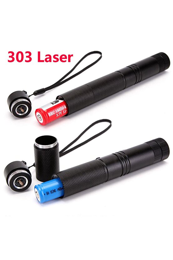 Yeşil Lazer Şarjlı 5000mw 532nm 8km Menzil Kilitli Anahtarlı 4800mah Şarjlı Pil Green Laser Pointer