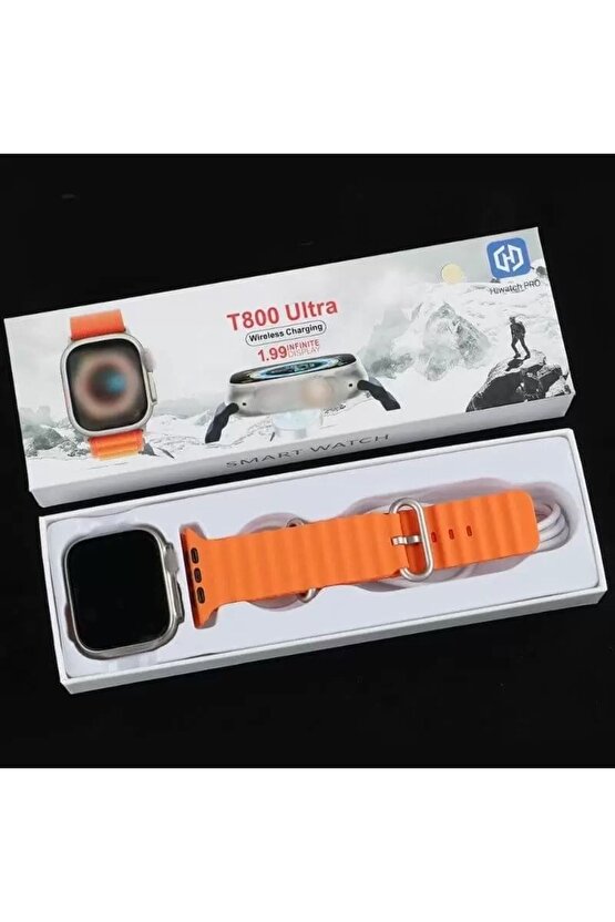 T800 Ultra 49mm Ios Android Uyumlu Akıllı Saat Bt Arama Cevaplama Özellikli 1,99inç Tam Ekran