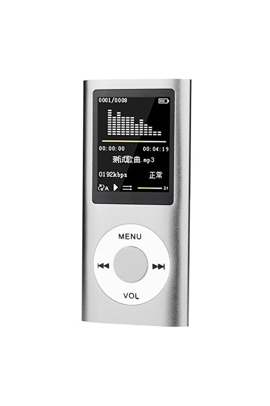 Mp3 Çalar Ses Kayıt Fm Radyo Sd Kart Girişli Mp4 Player 1.8 Inç Renkli Ekran