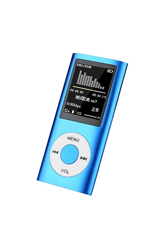 Mp3 Çalar Ses Kayıt Fm Radyo Sd Kart Girişli Mp4 Player 1.8 Inç Renkli Ekran