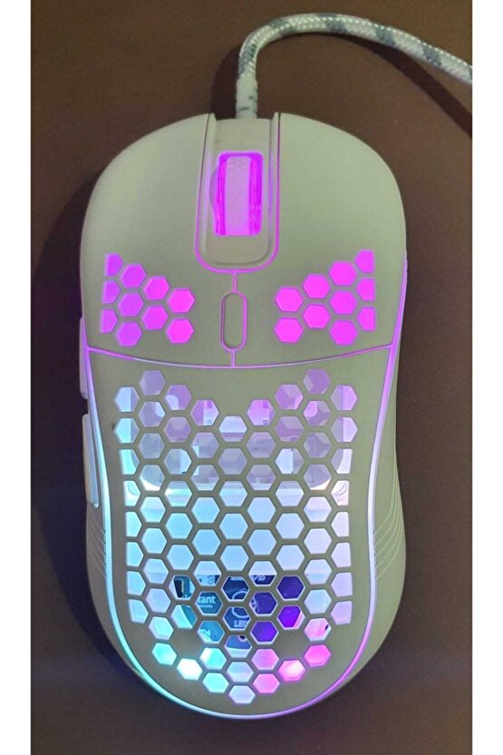 Rgb Led Işıklı Oyuncu Mouse Gaming 800-2400 Dpi 0 Oyun Mouse Mat Siyah En Yeni 440583