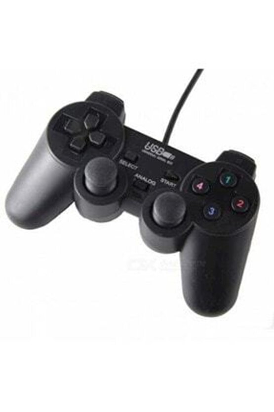 Usb-pc-ps3 Titreşimli Joystick Kablolu Oyun Kolu Usb Game Pad Kd-208