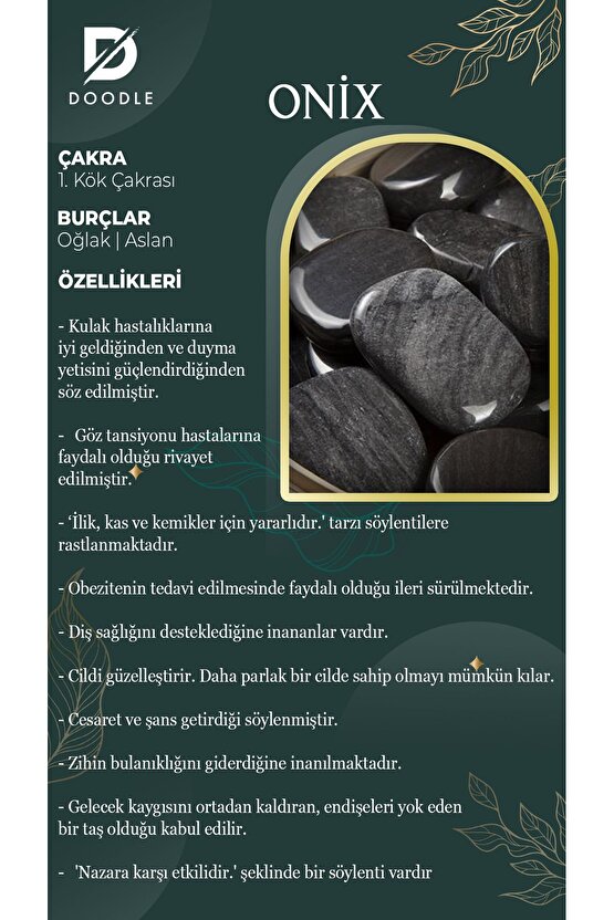 Onix Doğaltaş Kolye