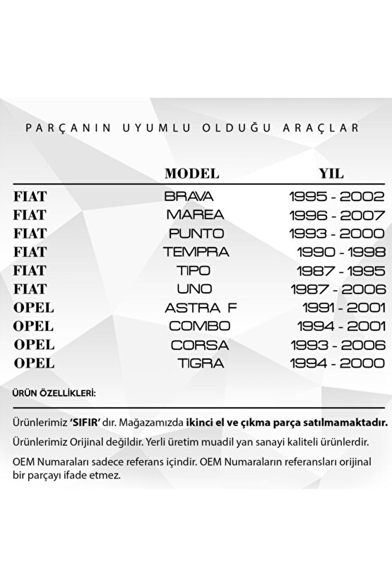 Vw, Fiat, Opel, Audi, Subaru Için Su Fıskiyesi Geri Dönüş Valfi