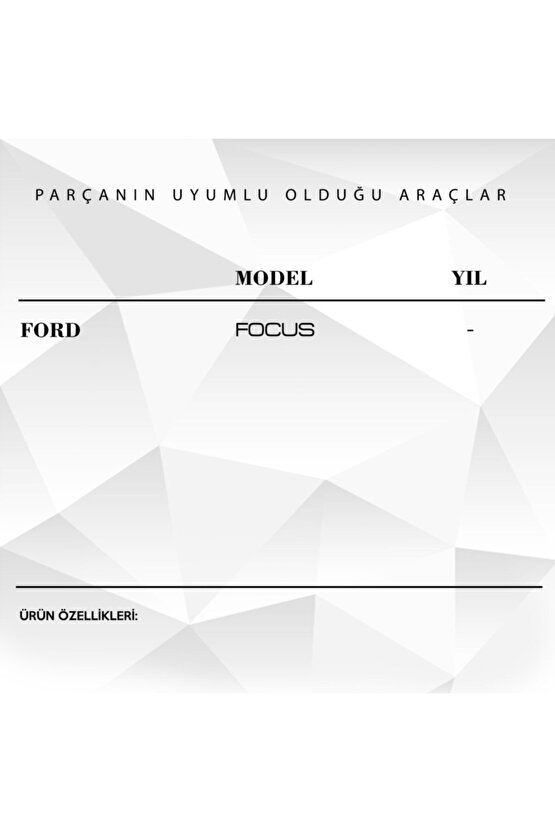 Focus Için Kapı Switch (su Geçirmez) 10lu