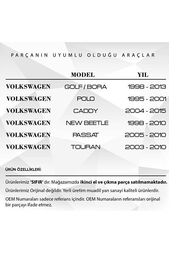 Vw Golf 5, Seat Leon, Audi A3, Skoda Için Emme Manifold Contası