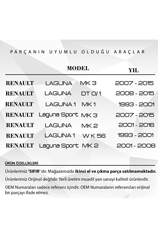 Renault Laguna Için Contalı Yakıt Pompası Montaj Halkası