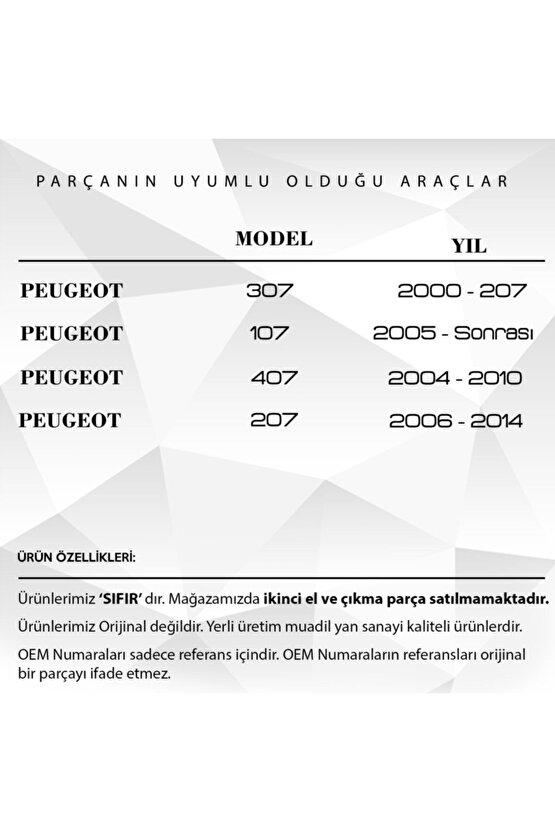 Peugeot Için Uzaktan Kumanda Anahtar Düğmesi Kabı-logolu