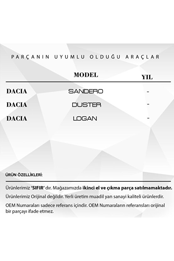 Dacia Sandero, Logan,duster Için Egr Dişlisi (50 Diş)