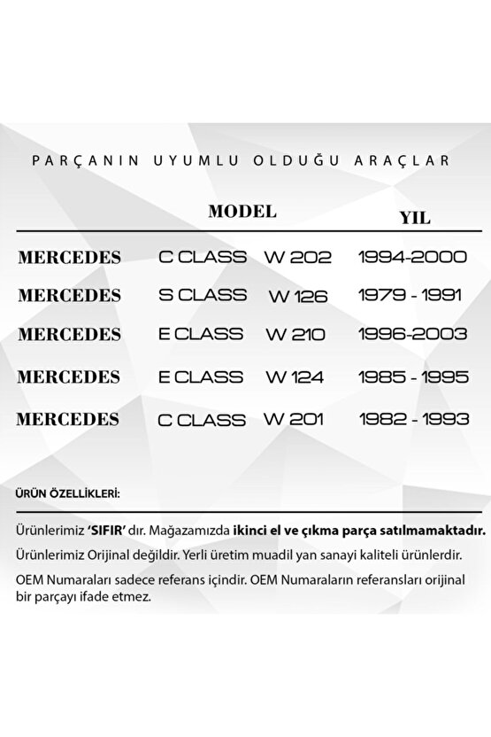 Mercedes E Class , S Class ,c Class Için Anten Başlık Lastiği Uyumlu