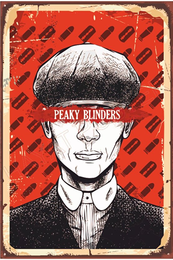 Peaky Blinders Thomas Retro Ahşap Poster