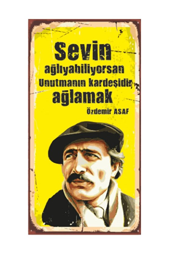 Özdemir Asaf Ahşap Şair Posterleri